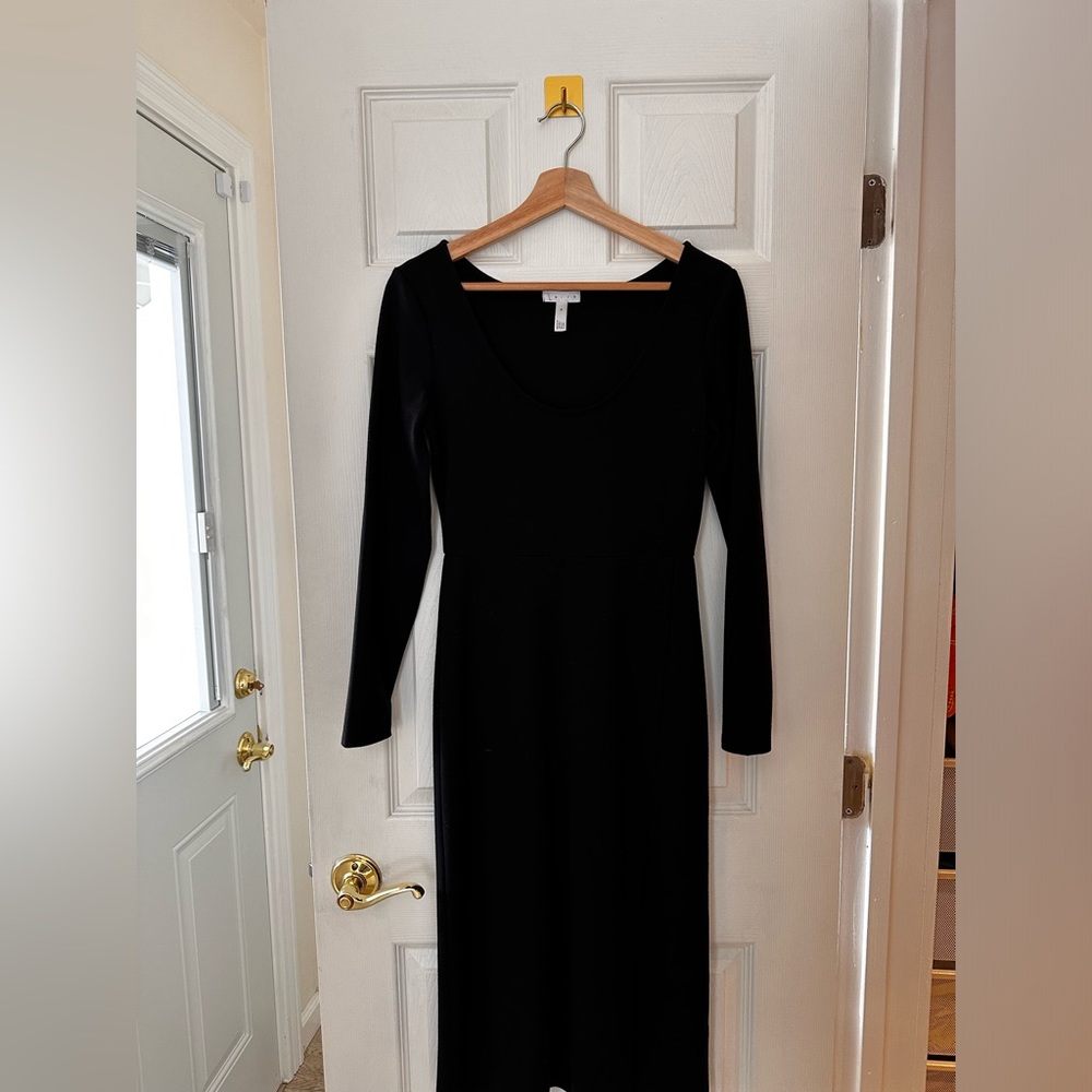 Black Slit Sexy Dress